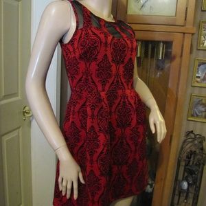 Sweet Storm Red & Black Dress size M